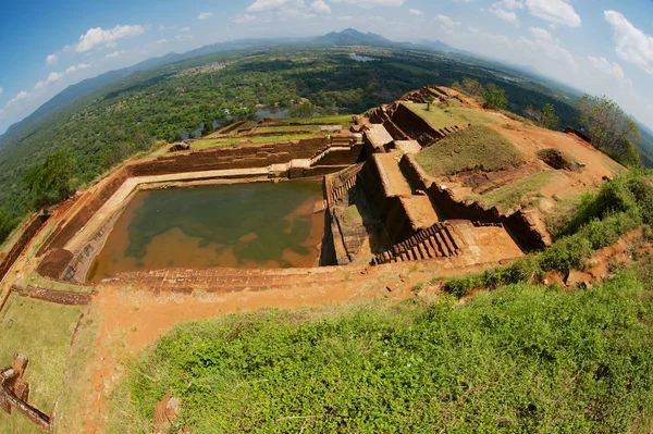 Water Cistern Top Sigiriya Rock Fortress Sri Lanka — Stock Photo, Image