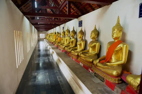 Phitsanulok Thailand Augustus 2011 Boeddhabeelden Bij Wat Phra Sri Rattana — Stockfoto
