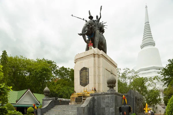 Suphan Buri Thaïlande Août 2011 Monument Royal Roi Naresuan Grand — Photo