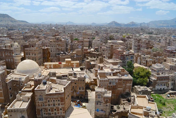 2006年9月09日 查看也门萨那的萨那市 萨那古城被宣布为联合国教科文组织世界遗产 — 图库照片