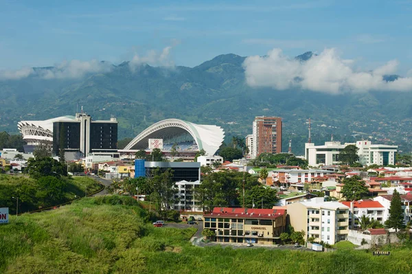 San José Costa Rica Junio 2012 Vista Estadio Nacional Edificios — Foto de Stock