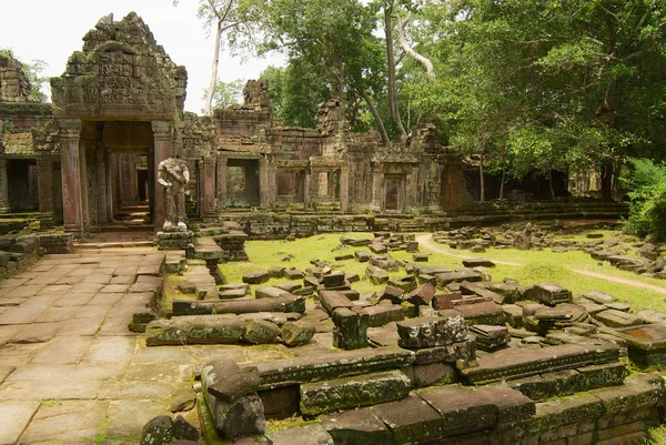Руины храма Преа-хана в Сиемреапе, Камбоджа . Стоковая Картинка