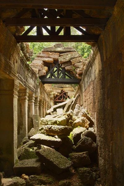Ruinas del templo de Preah Khan en Siem Reap, Camboya . — Foto de Stock