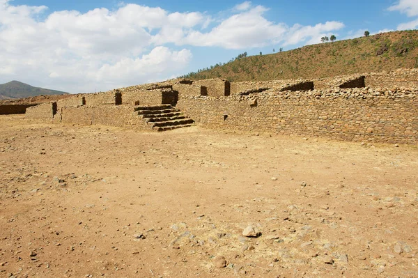 Aksum Etiyopya Daki Kraliçe Sheba Sarayının Kalıntıları — Stok fotoğraf