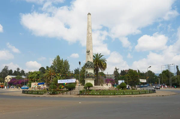 Addis Ababa Ethiopia January 2010 Yekatit Monument Addis Ababa Ethiopia — Stock Photo, Image
