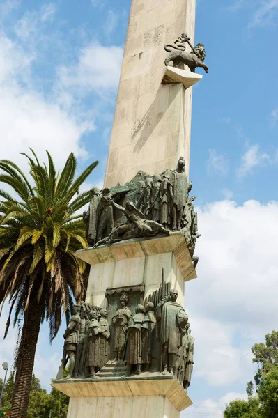 Addis Ababa Ethiopia January 2010 Yekatit Monument Exterior Detail Addis — Stock Photo, Image