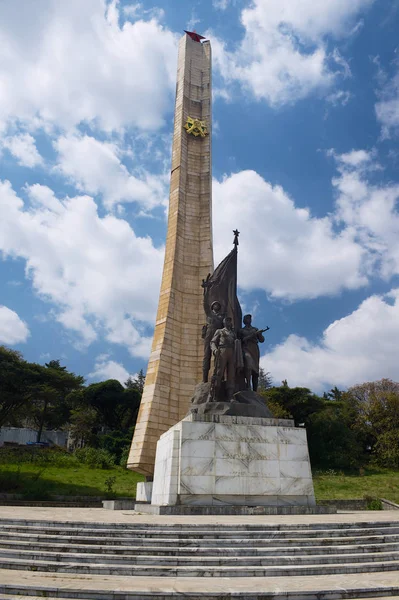 Addis Abababa Äthiopien Januar 2010 Tiglachin Denkmal Oder Derg Denkmal — Stockfoto