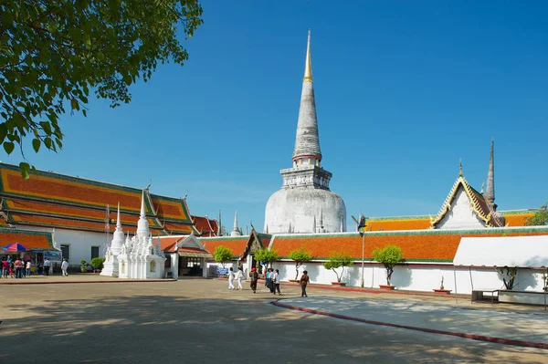 Nakhon Sri Thammarat Thailandia Aprile 2012 Wat Phra Mahathat Woramahawihan — Foto Stock