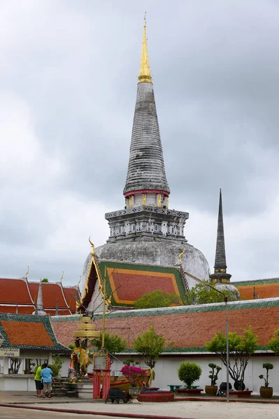 Nakhon Sri Thammarat Tajlandia Kwietnia 2012 Wat Phra Mahathat Woramahawihan — Zdjęcie stockowe