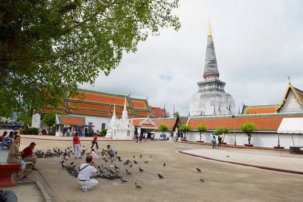 Nakhon Sri Thammarat Thailand April 2012 Wat Phra Mahathat Woramahawihan — Stockfoto