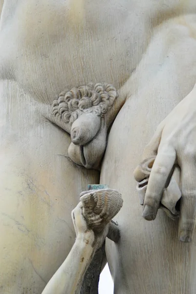 Флоренция Италия Марта 2007 Года Статуя Подножия Нептуна Флоренции Италия — стоковое фото