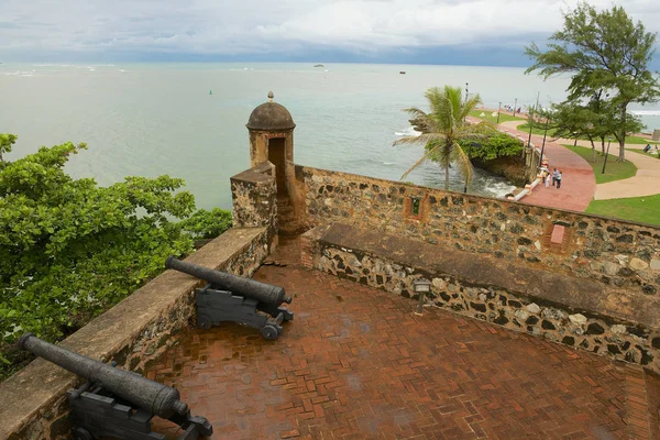 Puerto Plata Dominicaanse Republiek November 2012 Oude Kanonnen San Felipe — Stockfoto