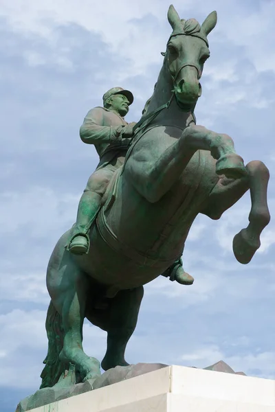 Puerto Plata Dominican Republic November 2012 Equestrian Statue General Gregorio — Stock Photo, Image