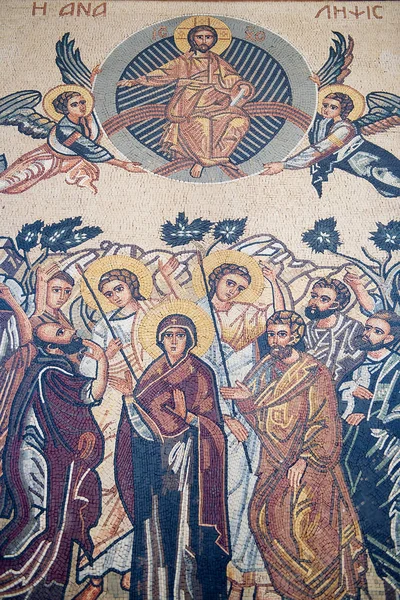 Madaba Giordania Agosto 2012 Icona Del Mosaico Nella Chiesa Greco — Foto Stock