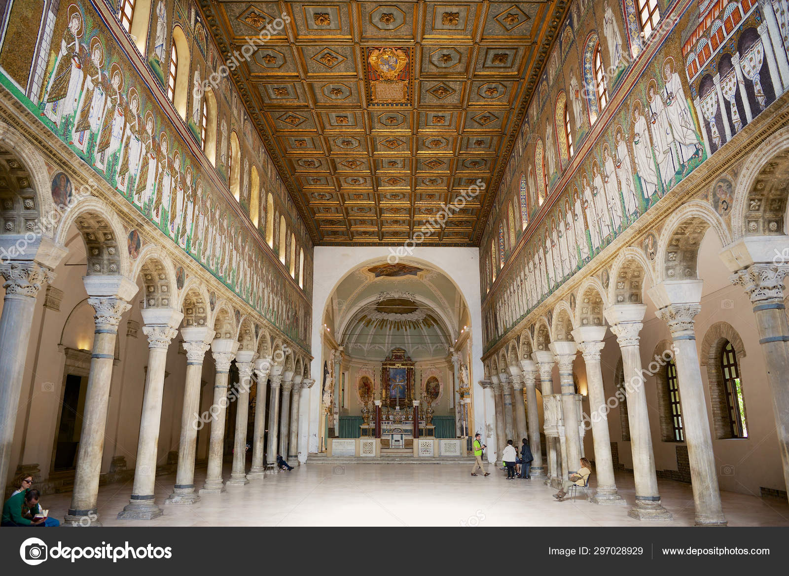 Ravenna Italy September 2013 Interior Church Saint