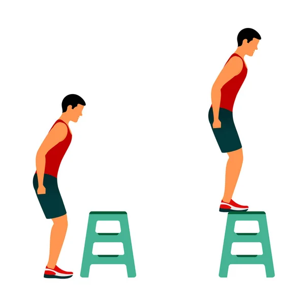 Ejercicios de fitness para un cuerpo fuerte y hermoso — Vector de stock