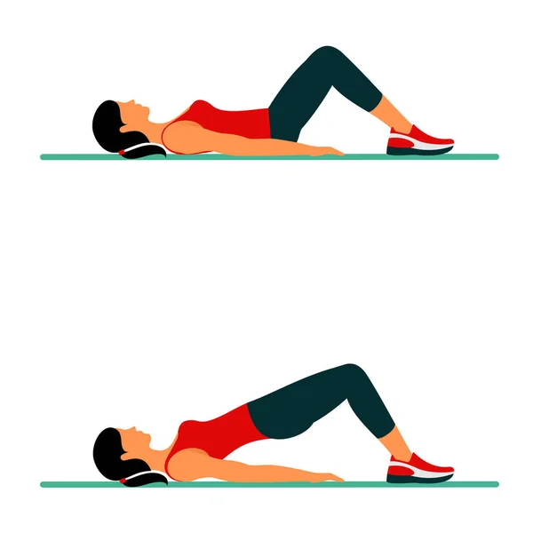 Fitness egzersizleri için güçlü ve güzel vücut. Fitness, aerobik ve egzersiz spor salonunda egzersiz. Çizgi stili beyaz arka plan üzerinde izole jimnastik salonu simgeler vektör kümesi. İnsanlar jimnastik salonu. Spor salonu ekipman.