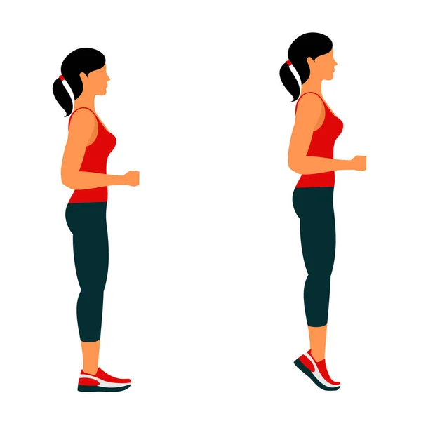 Fitness Cvičení Pro Silné Krásné Tělo Fitness Aerobic Cvičení Cvičení — Stockový vektor