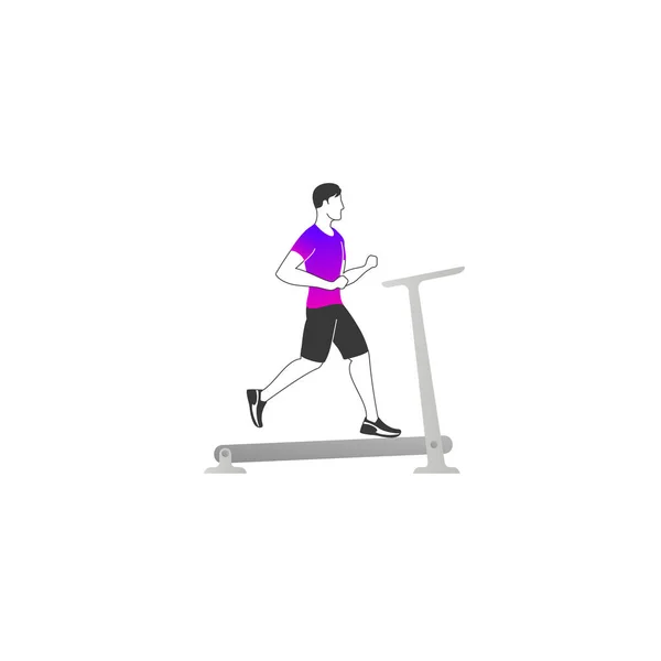 健美运动：强壮的背部和二头肌 — 图库矢量图片