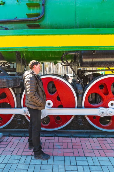 Musée Matériel Ferroviaire Novossibirsk Sibérie Russie Avril 2018 Mécanisme Rocker — Photo