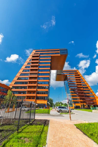 Novosibirsk, Batı Sibirya, Rusya Federasyonu-Haziran 2, 2018: Teknopark nın Novosibirsk Akademgorodok (Akadempark). Novosibirsk, Novosibirsk bölgesi, Batı Sibirya, Rusya Federasyonu