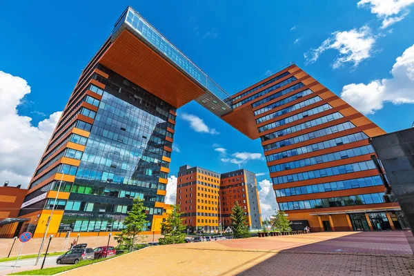 Novosibirsk, Batı Sibirya, Rusya Federasyonu-Haziran 2, 2018: Teknopark nın Novosibirsk Akademgorodok (Akadempark). Novosibirsk, Novosibirsk bölgesi, Batı Sibirya, Rusya Federasyonu