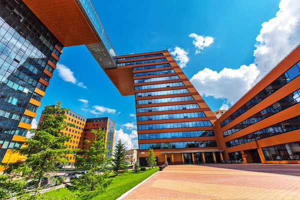 Novosibirsk, Batı Sibirya, Rusya Federasyonu-Haziran 2, 2018: Teknopark nın Novosibirsk Akademgorodok (Akadempark). Novosibirsk, Novosibirsk bölgesi, Batı Sibirya, Rusya Federasyonu