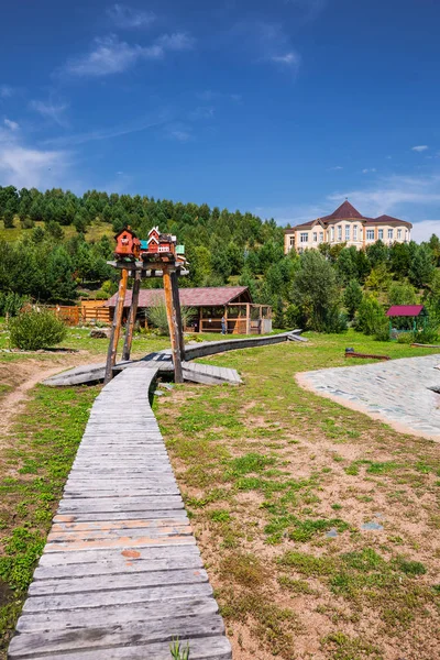 Das Dorf Altai Gorny Altai Südsibirien Russland August 2018 Das — Stockfoto