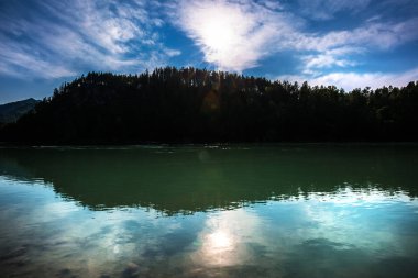 Yaz, yatay, altay, Katun nehir Gorny altay, Güney Sibirya, Rusya Federasyonu