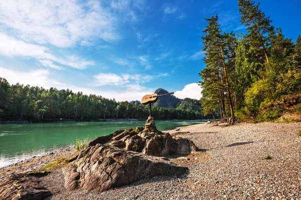 Katun Turist Bas Katun River Chemal District Altai Bergen Södra — Stockfoto