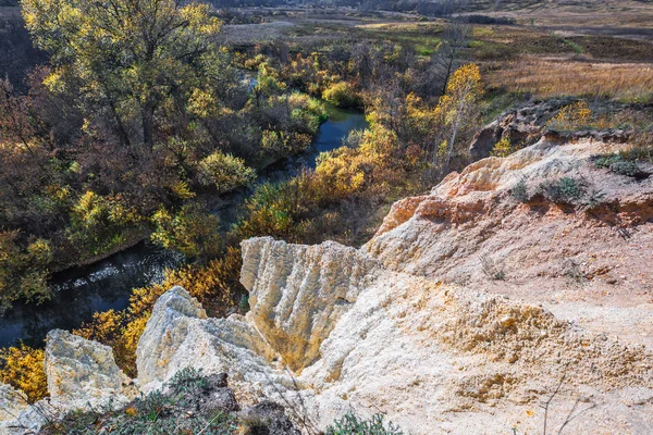 Uscita Delle Rocce Sedimentarie Dell Antico Oceano Fiumi Sipuniha Distretto — Foto Stock