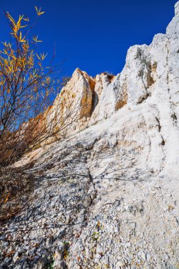 Tortul kayaçlar Sipuniha ırmakları antik okyanusun çıktı. Iskitim district, Novosibirsk bölgesi, Batı Sibirya, Rusya Federasyonu