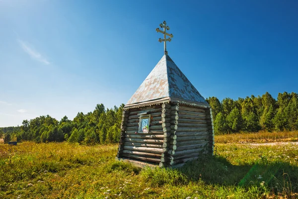 俄罗斯西伯利亚西部新西比尔斯克州伊斯基蒂姆镇附近的斯特雷彻 2018年8月8日 神圣的来源领土 — 图库照片