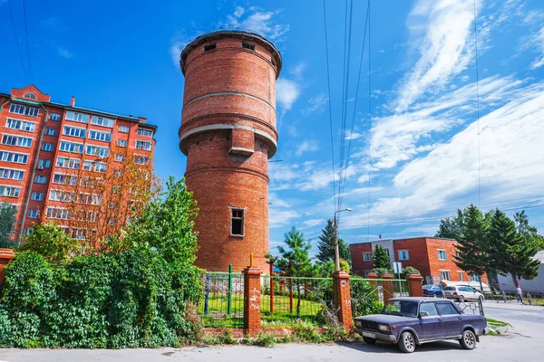 Λουτρακι Νοβοσιμπίρσκ Περιοχής Δυτική Σιβηρία Ρωσία Αυγούστου 2018 Παλαιός Πύργος — Φωτογραφία Αρχείου