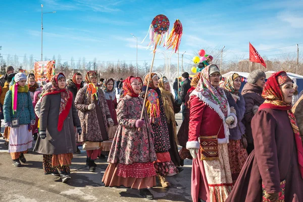 O feriado de Maslenitsa. Sibéria Ocidental — Fotografia de Stock