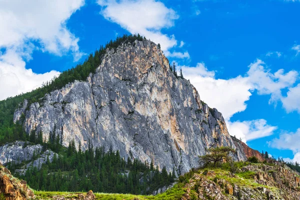 Rock Massif beyaz bom. dağ Altai