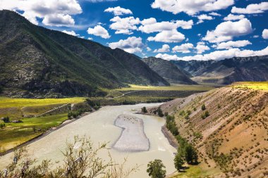 Chui-oozy (nehirler Chuya ve Katun konfluence). Altay 