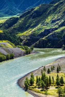 Chui-oozy (nehirler Chuya ve Katun konfluence). Altay 