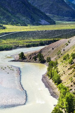 Chui-oozy (nehirler Chuya ve Katun konfluence). Altay 