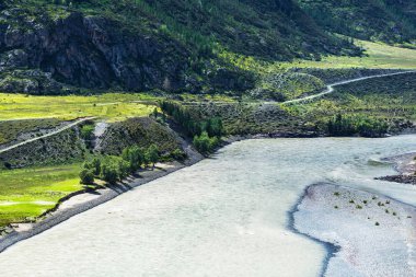 Chui-oozy (nehirler Chuya ve Katun konfluence). Altay 