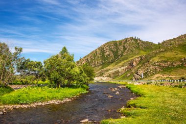 Tuekta Nehri. Ongudai District, Altai Republic, Rusya