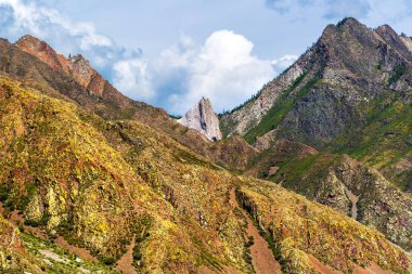 Dağ Altay manzara. Altay Cumhuriyeti, Rusya Federasyonu