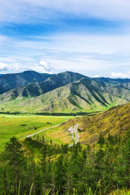 Chike - Taman dağ geçidi. Altay Cumhuriyeti, Rusya Federasyonu