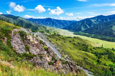 Chike - Taman dağ geçidi. Altay Cumhuriyeti, Rusya Federasyonu