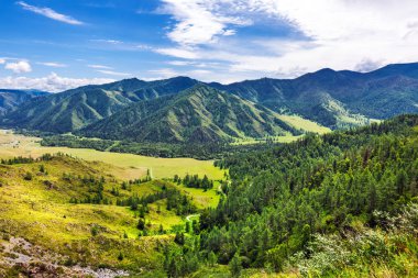 Chike - Taman dağ geçidi. Altay Cumhuriyeti, Rusya Federasyonu