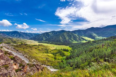 Chike - Taman dağ geçidi. Altay Cumhuriyeti, Rusya Federasyonu