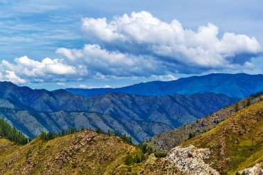 Chike - Taman dağ geçidi. Altay Cumhuriyeti, Rusya Federasyonu