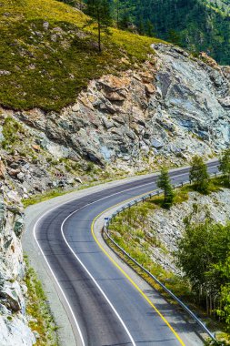 Chike - Taman dağ geçidi. Altay Cumhuriyeti, Rusya Federasyonu