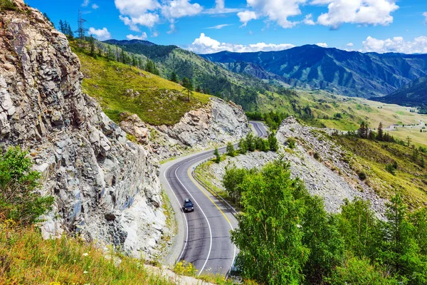 Chike - Taman mountain pass. Altai Republic, Russia — Stock Photo, Image