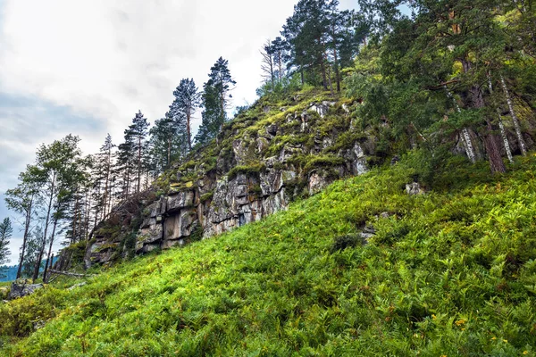 Rocks of white color. Gorny Altai, Siberia, Russia — Stock Photo, Image